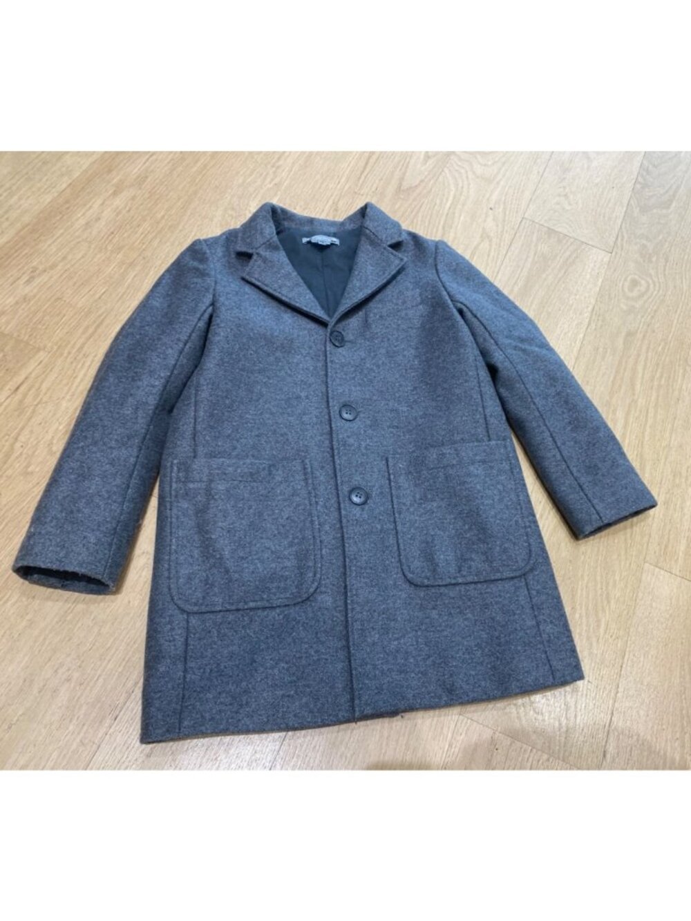 Bonpoint boys gray wool coat size 10